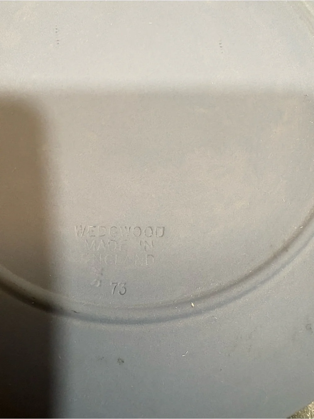 Wedgwood Blue and Cream 'Mother 1973’ Jasperware Decorative Plate